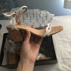 Lulus white sandal heels